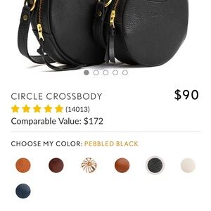 Portland Leather Small Circle Crossbody